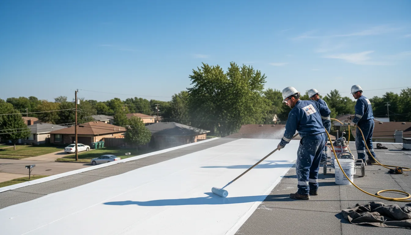 Commercial roof coating in Fisher, MN near me